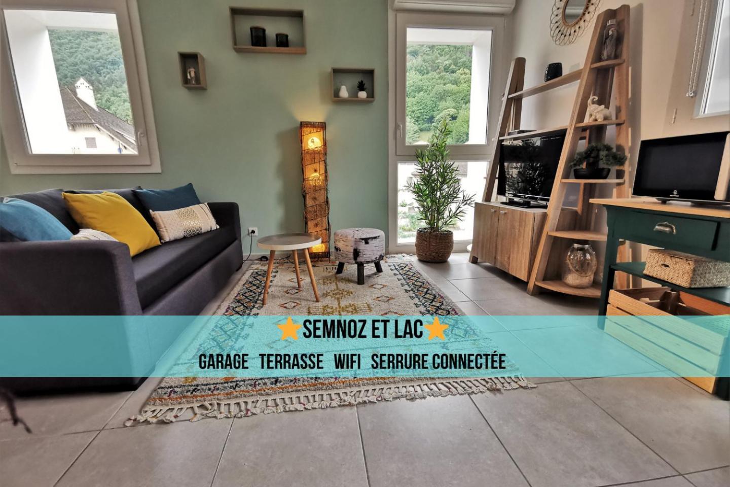 Semnoz & Lac - Wifi - Parking - Netflix - Balcon - Centre-Ville Sévrier Kültér fotó